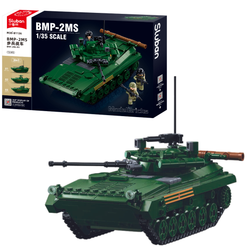 KLOCKI SLUBAN B1136 Czołg BMP-2MS Modelbricks 738 El.