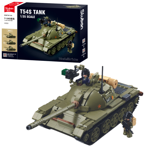 KLOCKI SLUBAN B1135 Czołg T-54S Modelbricks 604 El.