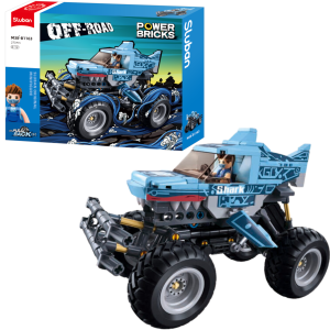 KLOCKI SLUBAN B1163 Samochód Bigfoot Blauwe Haai Power Bricks 273 El.