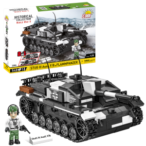 KLOCKI COBI 2286 StuG III Ausf.F/8 & Flammpanzer HC WW2 548 El.