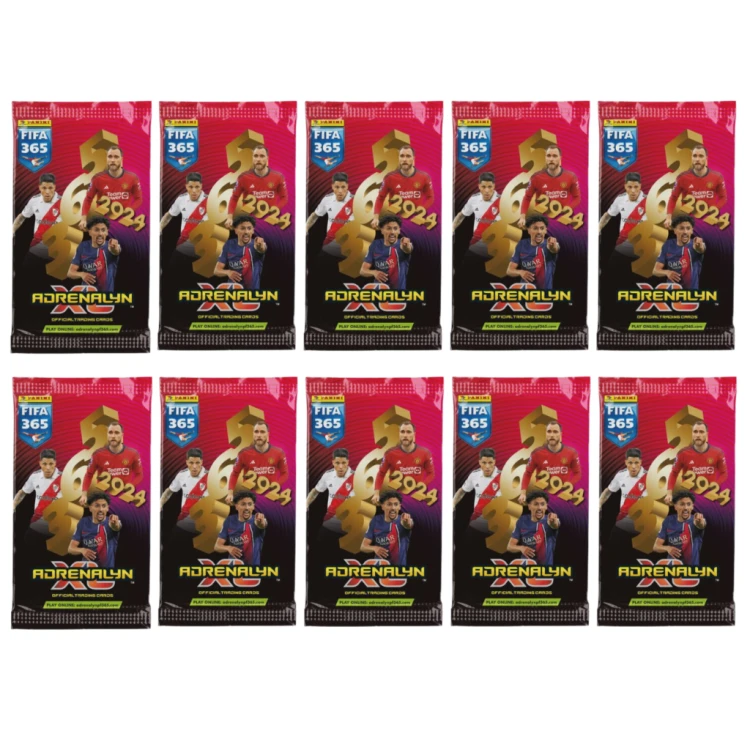 ZESTAW BOX 50 X SASZETKA Karty PANINI FIFA 365 Adrenalyn XL 2024