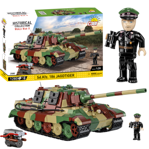 KLOCKI COBI 2580 Czołg Sd.Kfz. 186 - Jagdtiger HC WW2 1280 El.