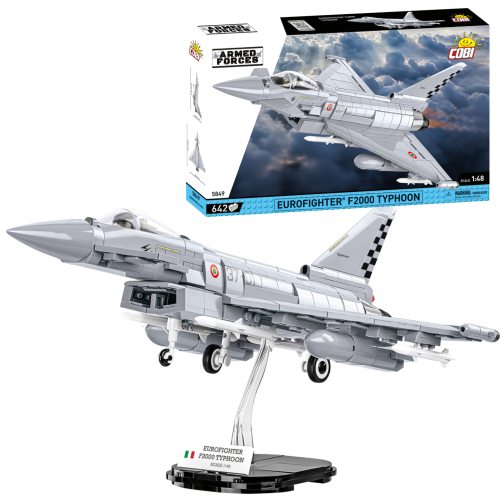 KLOCKI COBI 5849 Samolot Eurofighter F2000 Typhoon Armed Forces 642 El.