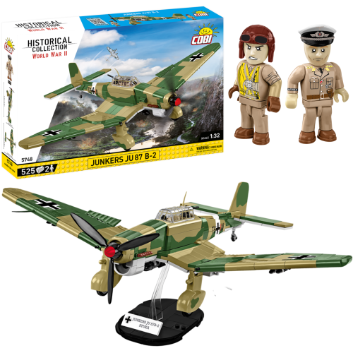 KLOCKI COBI 5748 Samolot Junkers Ju 87 B-2 HC WW2 525 El.