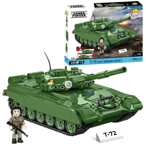 KLOCKI COBI 2625 Czołg T-72 (East Germany/Soviet) Armed Forces 680 El.