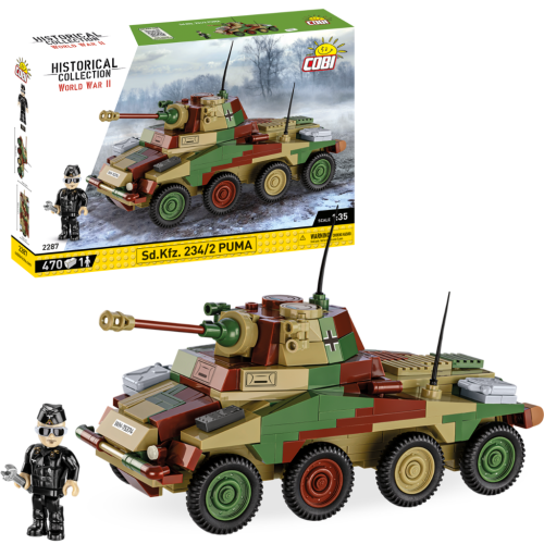 KLOCKI COBI 2287 Sd.Kfz. 234/2 Puma HC WW2 470 El.