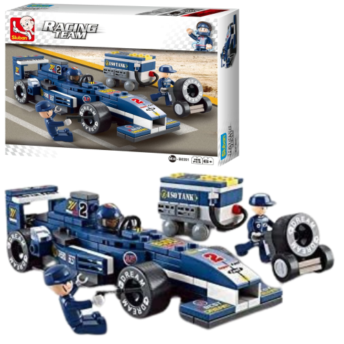 KLOCKI SLUBAN B0351 Wyścigówka FORMULA1 198 El.