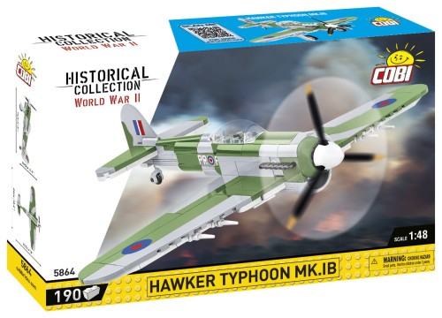 KLOCKI COBI 5864 Samolot HAWKER TYPHOON HC WW2 190 El.
