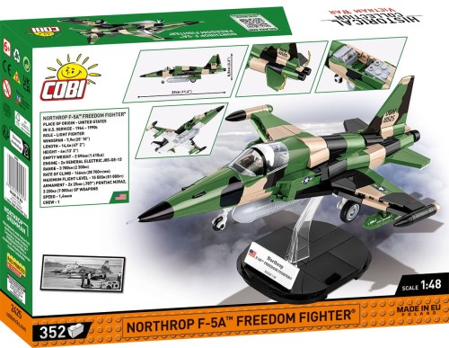 KLOCKI COBI 2425 SAMOLOT MYŚLIWISKI Northrop F-5A Freedom Fighter HC VIETNAM WAR 352 El.