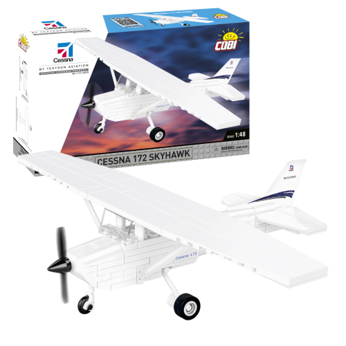 KLOCKI COBI 26620 Samolot Cessna 172 Skyhawk-White 160 El.
