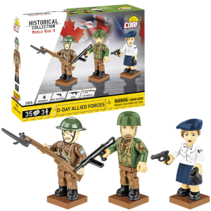 KLOCKI COBI 2055 FIGURKI D-Day Allied Forces HC WW2  35 EL.