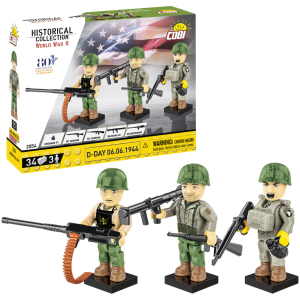 KLOCKI COBI 2054 FIGURKI D-Day 06.06.1944 HC WW2  34 EL.