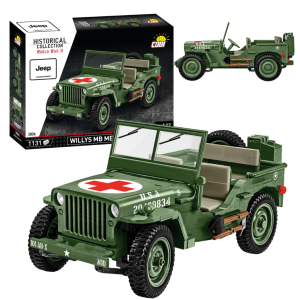 KLOCKI COBI 2806 Pojazd JEEP Willys MB Medical HC WW2 1131 El.