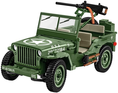 KLOCKI COBI 2805 Pojazd JEEP Willys MB HC WW2 1207 El.