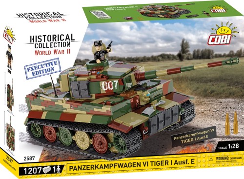 KLOCKI COBI 2587 czołg Panzerkampfwagen VI TIGER I Ausf. EXECUTIVE EDITION HC WW2 1207 El.