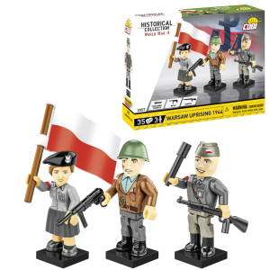 KLOCKI COBI 2057 FIGURKI Powstańcy Warszawcy z 1944 roku HC WW2  35 EL.