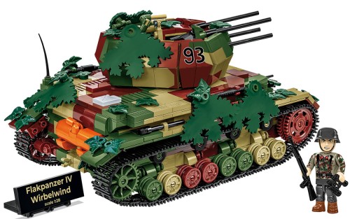 KLOCKI COBI 2593 czołg FLAKPANZER IV WIRBELWIND EX. HC WW2 1195 El.