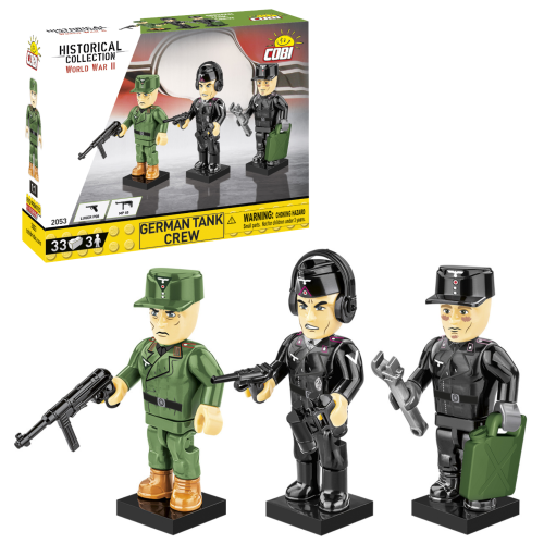 KLOCKI COBI 2053 FIGURKI Niemieccy żołnierze HC WWII  35 EL.