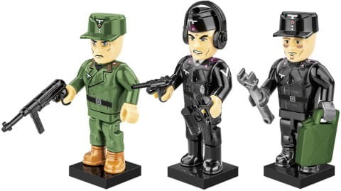 KLOCKI COBI 2053 FIGURKI Niemieccy żołnierze HC WWII  35 EL.