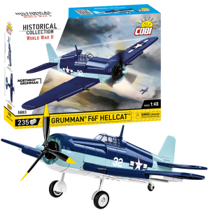 KLOCKI COBI 5883 Samolot myśliwski Grumman F6F Hellcat HC WW2 235 El.