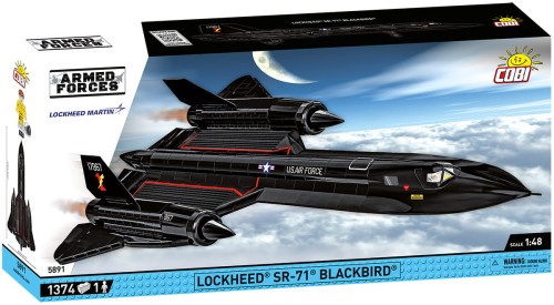 KLOCKI COBI 5891 Samolot SR-71 Blackbird ARMED FORCES  1374 El.