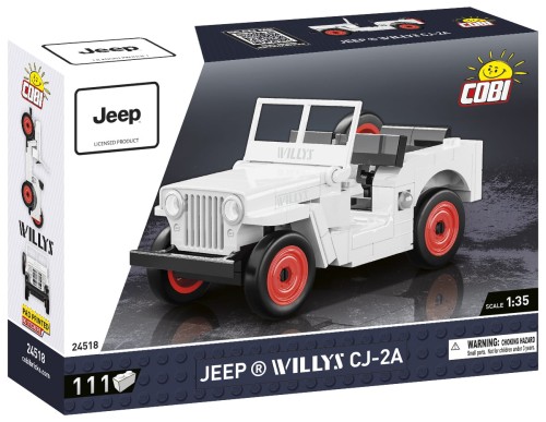 KLOCKI COBI 24518 Samochód  JEEP WILLYS CJ-2A YOUNGTIMER 111 El.