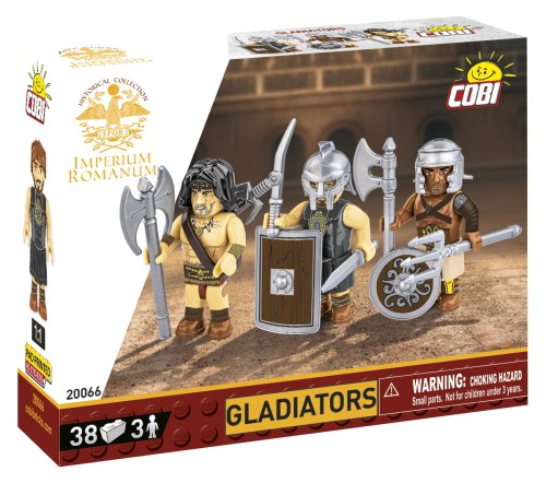 KLOCKI COBI 20066 Figurki Gladiatorzy HC IMPERIUM ROMANUM 38El.