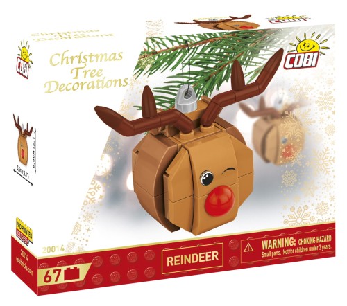 KLOCKI COBI 20014 Bombka choinkowa renifer CHRISTMAS 67El.