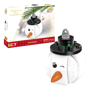 KLOCKI COBI 20012 Bombka choinkowa bałwan CHRISTMAS 63El.