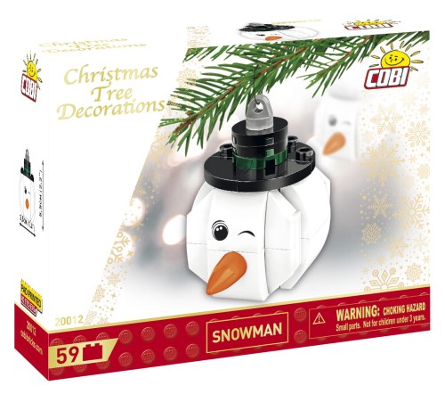 KLOCKI COBI 20012 Bombka choinkowa bałwan CHRISTMAS 63El.