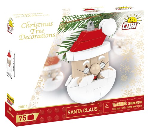 KLOCKI COBI 20011 Bombka choinkowa Święty Mikołaj CHRISTMAS 74El.