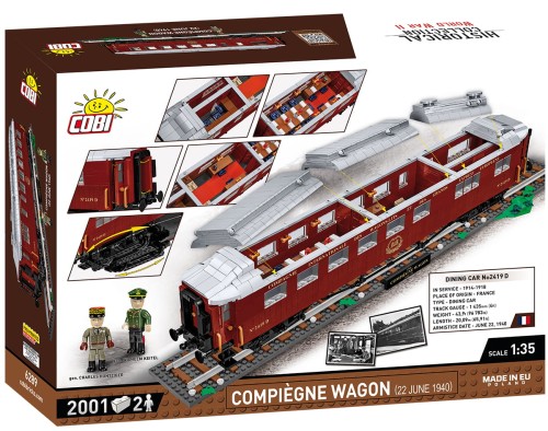 KLOCKI COBI 6289 COMPIEGNE WAGON 1940  HC WW2 2001 El.