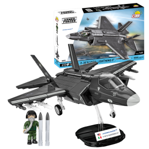 KLOCKI COBI 5895 Samolot myśliwiec F-35B STOVL LIGHTNING II ARMED FORCES  610El.