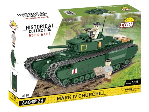 KLOCKI COBI 3128 Czołg Mark IV ChurchullHC WW2 668 El.
