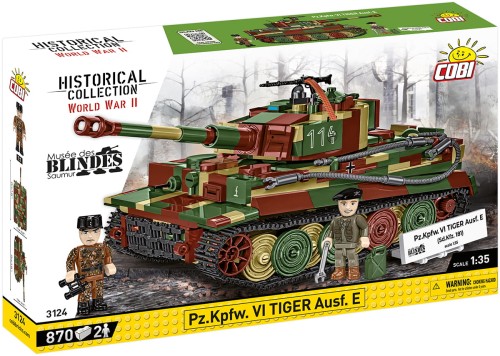 KLOCKI COBI 3124 Czołg Pz.Kpfw. VI ““Tiger”“ HC WW2 870 El.