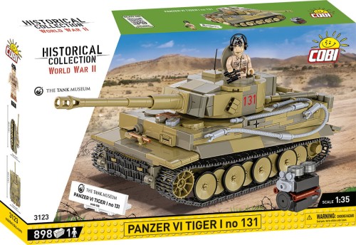 KLOCKI COBI 3123 Czoł PzKpfw VI Tygrys 131 HC WW2 898 El.