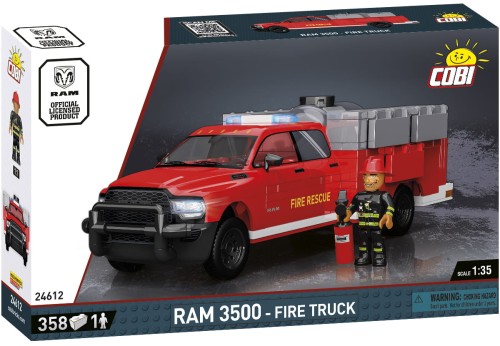 KLOCKI COBI 24612 Samochód straży pożarnej RAM 3500 Fire Truck 358 El.