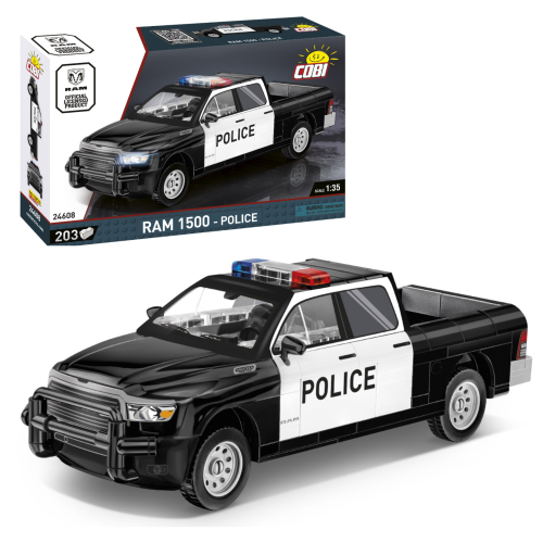 KLOCKI COBI 24608 Samochód RAM 1500 POLICJA 203 El.