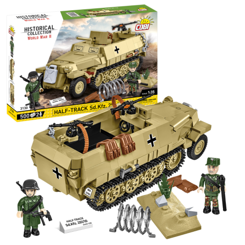 KLOCKI COBI 3130 POJAZD transporter opancerzony Sd. Kfz. 251 HC WW2 500 El.