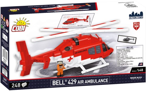 KLOCKI COBI 26629 Helikopter Model Bell 429 – Air Ambulance  ACTION TOWN 248 El.