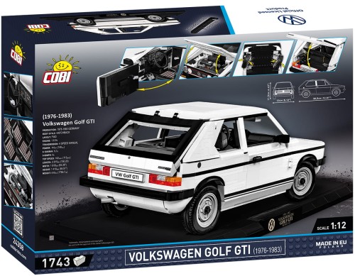 KLOCKI COBI 24358 Samochód VOLKSWAGEN GOLF GTI (1976-83) Executive Edition 1743 El.