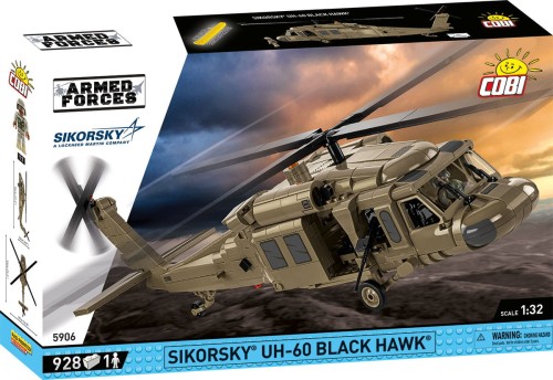 KLOCKI COBI 5906 śmigłowiec Sikorsky® UH-60 Black Hawk ARMED FORCES 928 El.