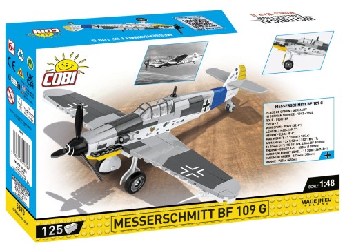 KLOCKI COBI 5870 Samolot Messerschmitt Bf 109 G HC WW2 125 El.