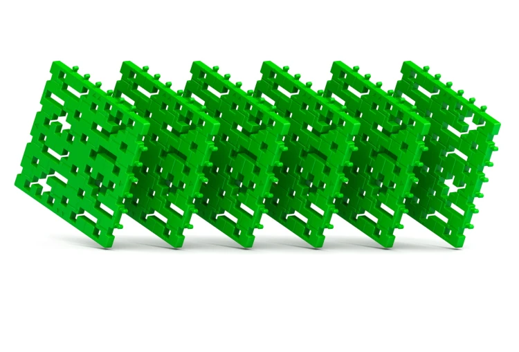 KLOCKI MELI 50428 Płytka Konstrukcyjna Maxi Baseplate Green 6 sztuk