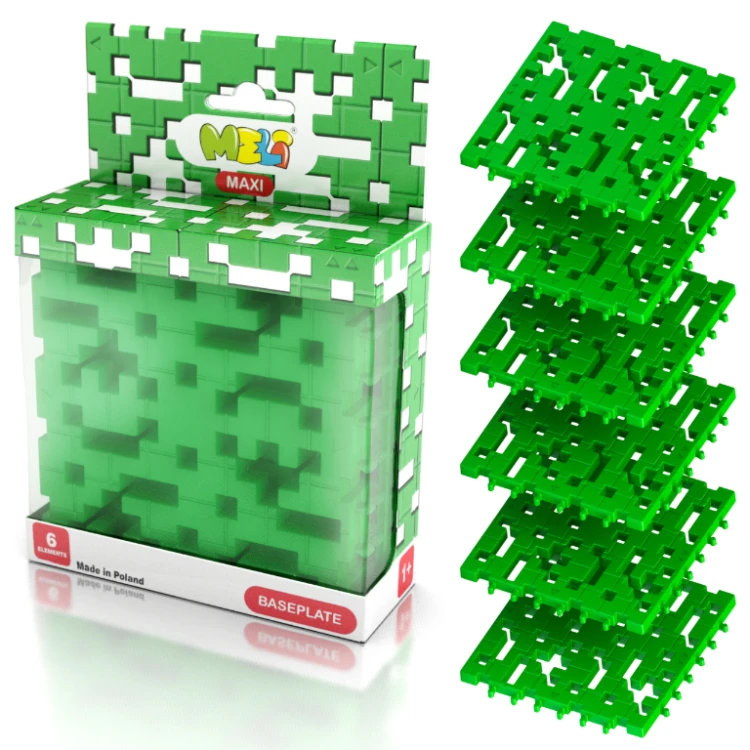 KLOCKI MELI 50428 Płytka Konstrukcyjna Maxi Baseplate Green 6 sztuk
