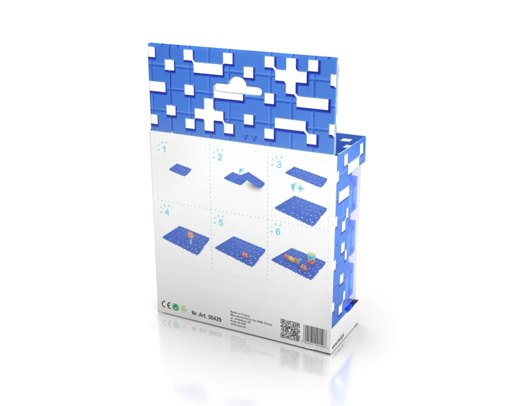 KLOCKI MELI 50429 Płytka Konstrukcyjna Maxi Baseplate Blue 6 sztuk