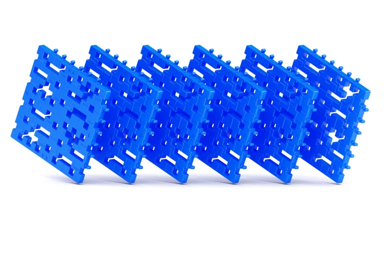 KLOCKI MELI 50429 Płytka Konstrukcyjna Maxi Baseplate Blue 6 sztuk