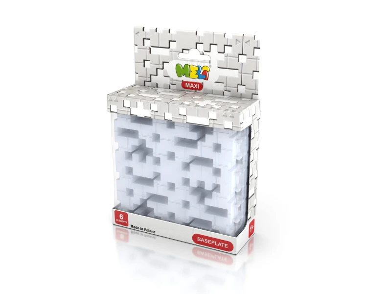 KLOCKI MELI 50440 Płytka Konstrukcyjna Maxi Baseplate Gray 6 sztuk