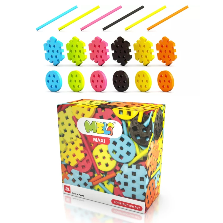 KLOCKI MELI 50431 Maxi Constructor Set 60 sztuk