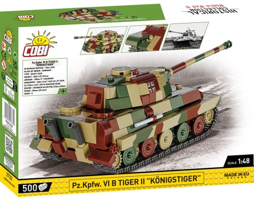 KLOCKI COBI 2732 Czołg Pz.Kpfw. VI B TIGER II „Königstiger” Tygrys Królewski HC WW2 500 El.